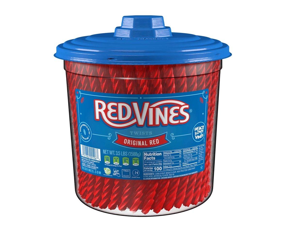 Original Red Vines Licorice Twists Jar - CandyFavorites
