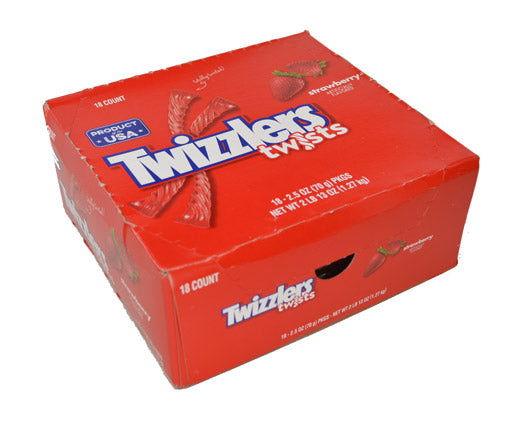 Twizzlers Twists Strawberry Flavored Licorice 2.5 oz. Bag - CandyFavorites