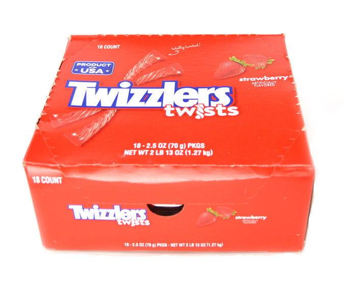 Twizzlers Twists Strawberry Flavored Licorice 2.5 oz. Bag - CandyFavorites